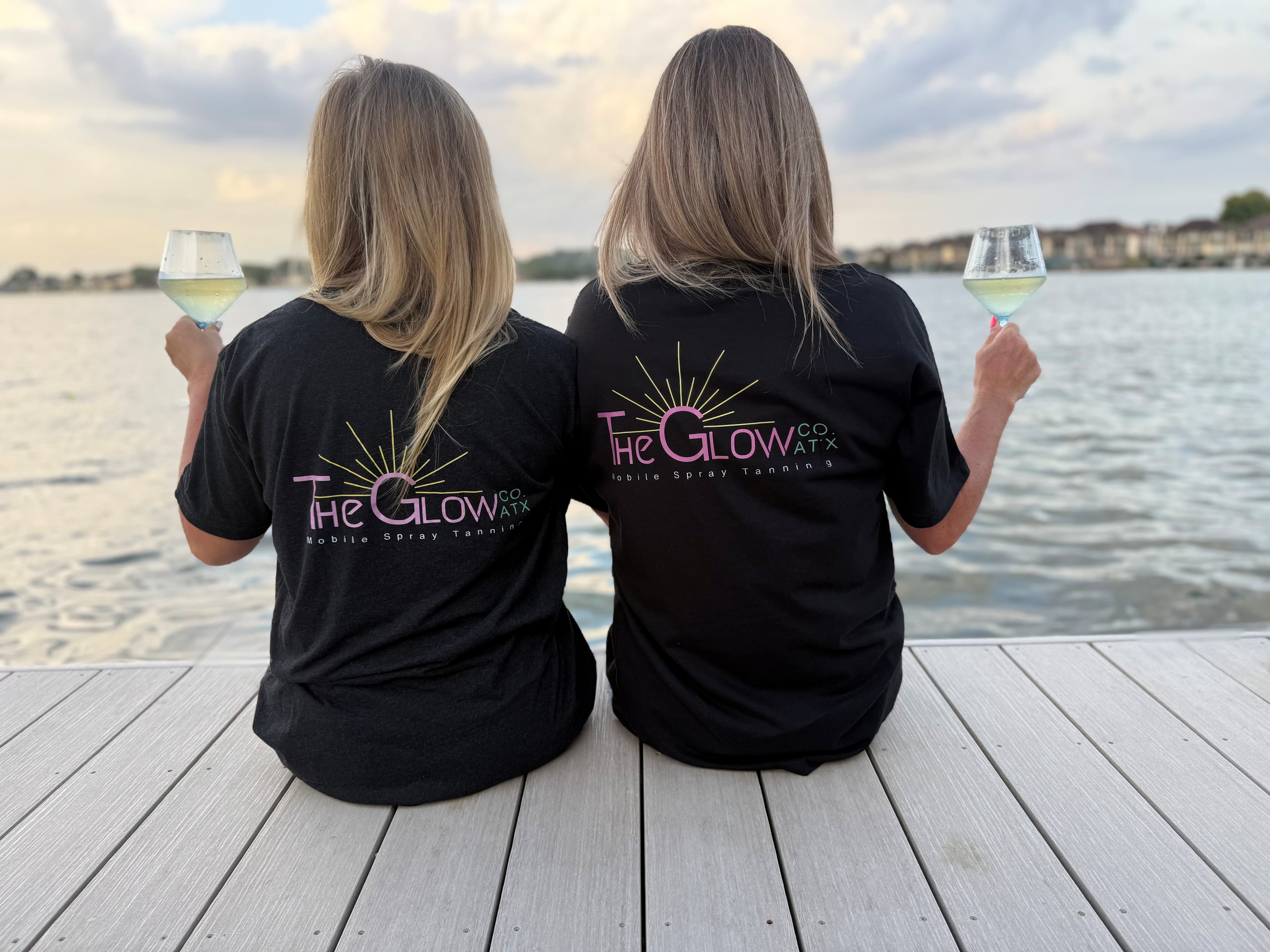 The Glow Co. ATX artists at the beach